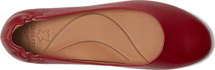 Dansko Mollie Women's Flat Shoes Red : EU 37.5 (US Women's 7.5) Regular, Suede - Image 2
