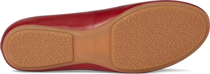 Dansko Mollie Women's Flat Shoes Red : EU 37.5 (US Women's 7.5) Regular, Suede - Image 3
