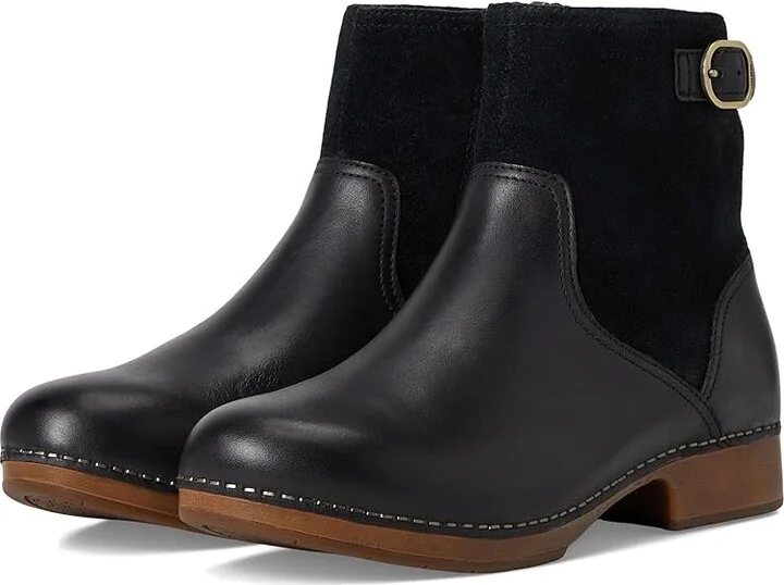 Dansko Monique Women's Boots Black : EU 41 (US Women's 10.5-11) Regular, Leather/Suede