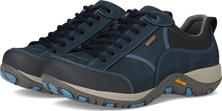 Dansko Paisley Women's Lace up casual Shoes Navy Waterproof : EU 37 (US Women's 6.5-7) Wide, Leather
