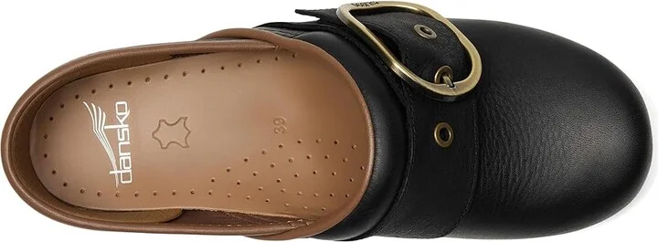 Dansko Pearson Women's Flat Shoes Black : EU 36 (US Women's 5.5-6) Regular, Leather - Image 2