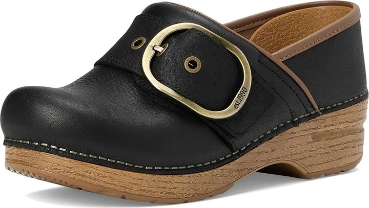 Dansko Pearson Women's Flat Shoes Black : EU 36 (US Women's 5.5-6) Regular, Leather - Image 5