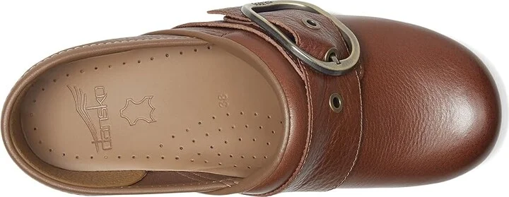 Dansko Pearson Women's Flat Shoes Brown Waxy Milled : EU 41 (US Women's 10.5-11) Regular, Leather - Image 2