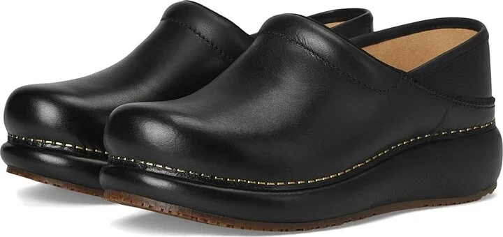 Dansko Platform Pro Women's Shoes Black Burnished Nubuck : EU 39 (US Women's 8.5-9) Regular, Leather