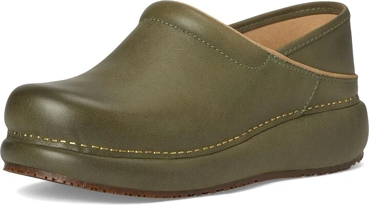 Dansko Platform Pro Women's Shoes Green Burnished : EU 41 (US Women's 10.5-11) Regular, Leather - Image 5