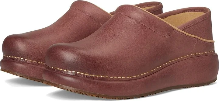 Dansko Platform Pro Women's Shoes Rose Burnished Nubuck : EU 36 (US Women's 5.5-6) Regular, Leather