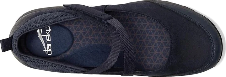Dansko Primrose Women's Flat Shoes Navy Burnished Suede : EU 40 (US Women's 9.5-10) Regular, Leather - Image 2