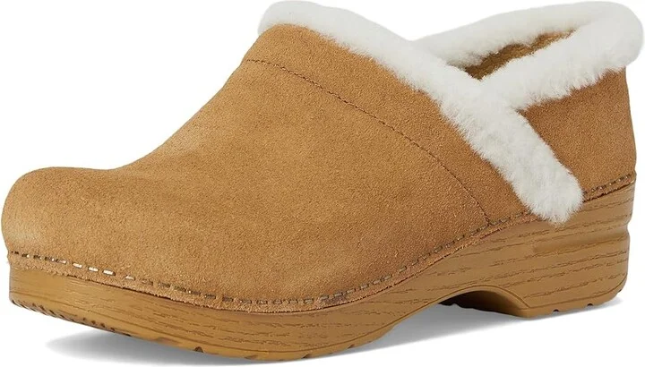 Dansko Professinal Women's Flat Shoes Tan : EU 39 (US Women's 8.5-9) Regular, Suede - Image 5