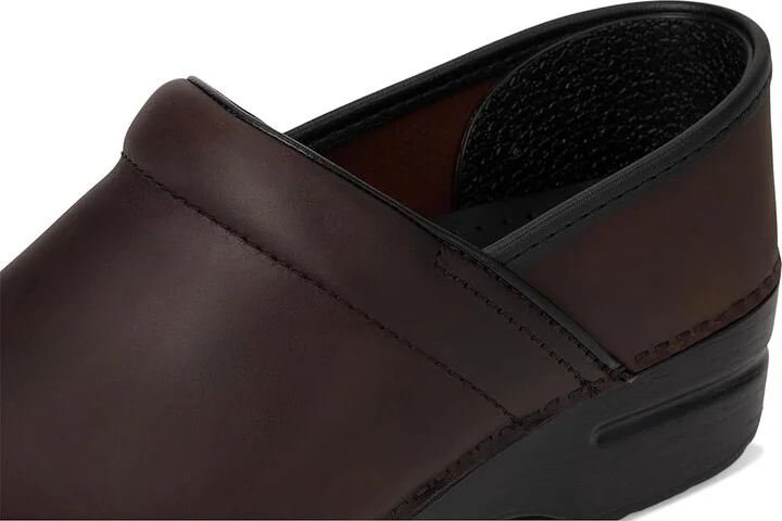 Dansko Professional Women's Clog Shoes Antique Brown/Black Oiled Leather : EU 35 (US Women's 4.5-5) Regular, Leather/Synthetic - Image 8