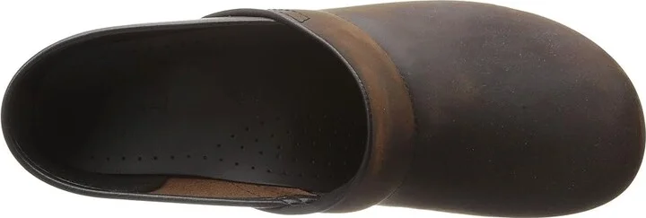 Dansko Professional Women's Clog Shoes Antique Brown/Black Oiled Leather : EU 35 (US Women's 4.5-5) Regular, Leather/Synthetic - Image 10