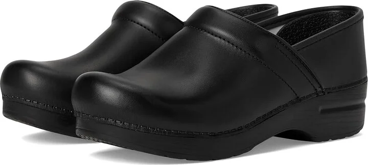 Dansko Professional Women's Clog Shoes Black Box : EU 36 (US Women's 5.5-6) Regular, Leather/Synthetic