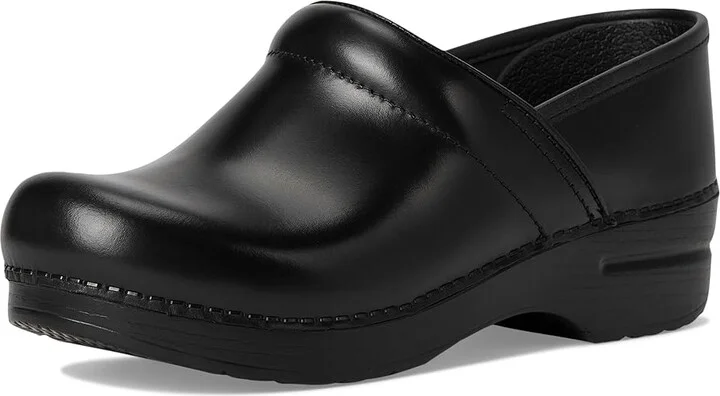 Dansko Professional Women's Clog Shoes Black Cabrio Leather : EU 35 (US Women's 4.5-5) Regular, Leather/Synthetic - Image 5
