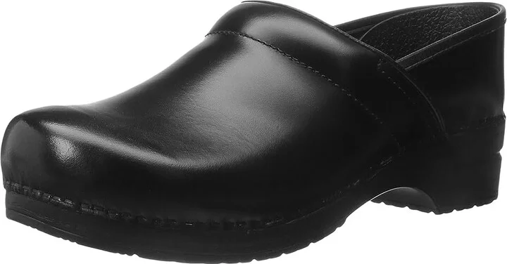 Dansko Professional Women's Clog Shoes Black Cabrio Leather : EU 35 (US Women's 4.5-5) Regular, Leather/Synthetic - Image 8