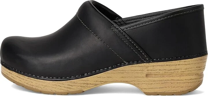 Dansko Professional Women's Clog Shoes Black/Natural Oiled : EU 36 (US Women's 5.5-6) Regular, Leather - Image 7