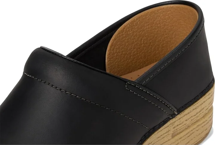Dansko Professional Women's Clog Shoes Black/Natural Oiled : EU 36 (US Women's 5.5-6) Regular, Leather - Image 8