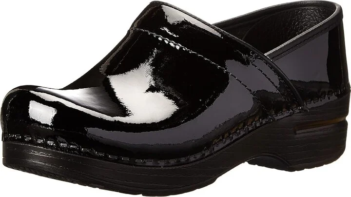 Dansko Professional Women's Clog Shoes Black Patent Leather : EU 36 (US Women's 5.5-6) Regular, Leather/Synthetic - Image 2