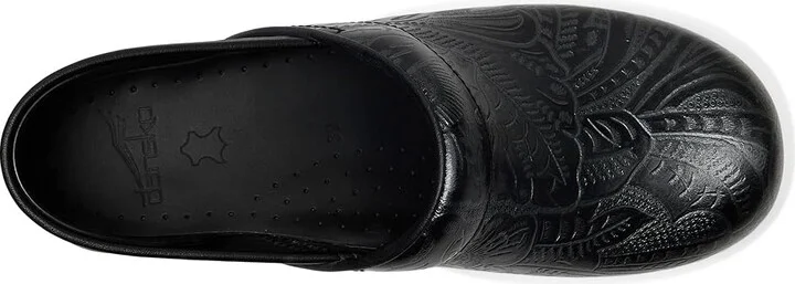Dansko Professional Women's Clog Shoes Black Tooled : EU 36 (US Women's 5.5-6) Regular, Leather/Synthetic - Image 2