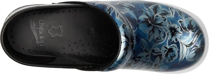 Dansko Professional Women's Clog Shoes Blue Vine Patent : EU 41 (US Women's 10.5-11) Regular, Leather - Image 2