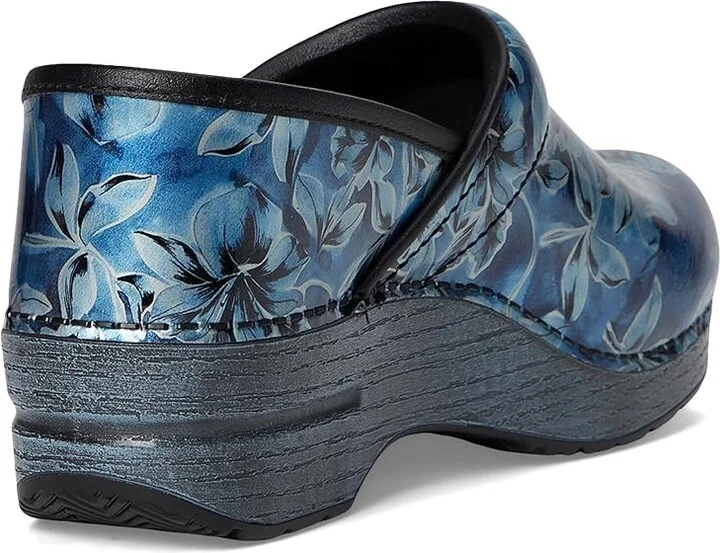 Dansko Professional Women's Clog Shoes Blue Vine Patent : EU 41 (US Women's 10.5-11) Regular, Leather - Image 4