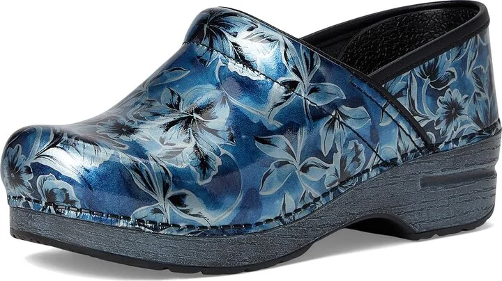 Dansko Professional Women's Clog Shoes Blue Vine Patent : EU 41 (US Women's 10.5-11) Regular, Leather - Image 5