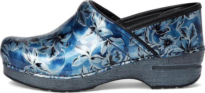 Dansko Professional Women's Clog Shoes Blue Vine Patent : EU 41 (US Women's 10.5-11) Regular, Leather - Image 6
