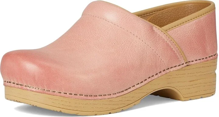 Dansko Professional Women's Clog Shoes Pink Milled Burnished : EU 41 (US Men's 7.5-8 - Women's 10.5-11) Regular, Leather/Synthetic - Image 5