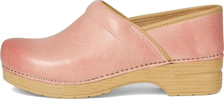 Dansko Professional Women's Clog Shoes Pink Milled Burnished : EU 41 (US Men's 7.5-8 - Women's 10.5-11) Regular, Leather/Synthetic - Image 6