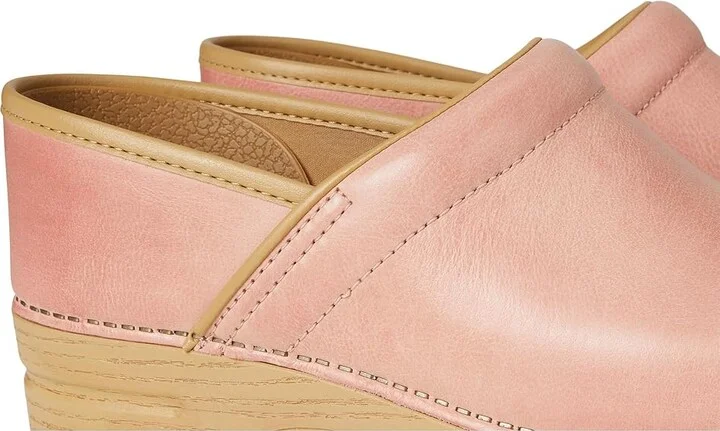 Dansko Professional Women's Clog Shoes Pink Milled Burnished : EU 41 (US Men's 7.5-8 - Women's 10.5-11) Regular, Leather/Synthetic - Image 7