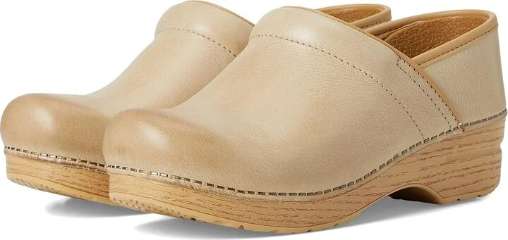 Dansko Professional Women's Clog Shoes Sand Milled Burnished : EU 36 (US Women's 5.5-6) Regular, Leather/Synthetic