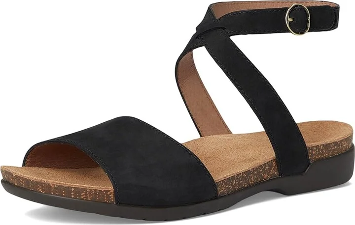 Dansko Rafferty Women's Sandals Black : EU 39 (US Women's 8.5-9) Regular, Leather/Rubber/Suede - Image 5