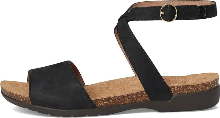 Dansko Rafferty Women's Sandals Black : EU 39 (US Women's 8.5-9) Regular, Leather/Rubber/Suede - Image 6