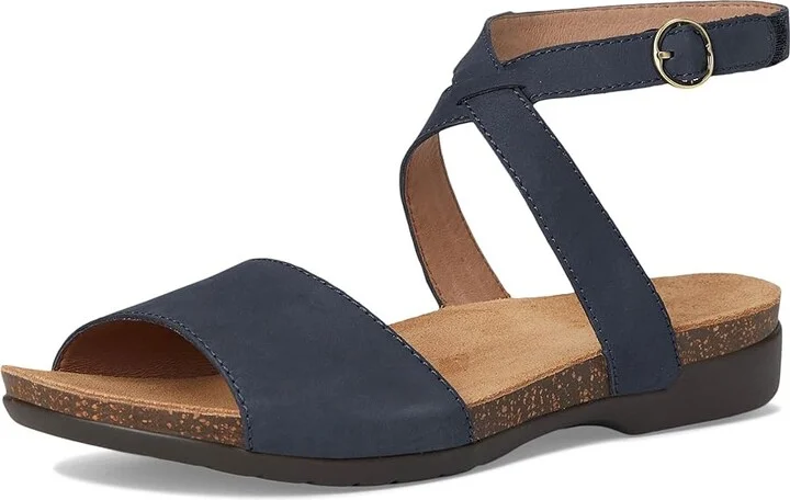 Dansko Rafferty Women's Sandals Navy : EU 37 (US Women's 6.5-7) Regular, Leather/Rubber/Suede - Image 5