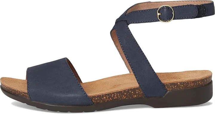 Dansko Rafferty Women's Sandals Navy : EU 37 (US Women's 6.5-7) Regular, Leather/Rubber/Suede - Image 6