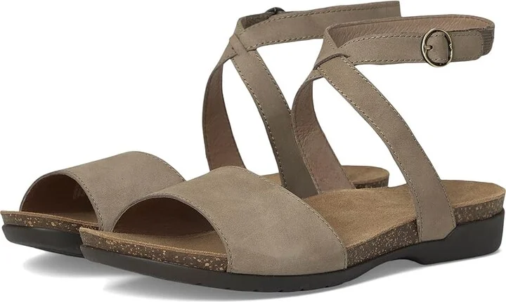 Dansko Rafferty Women's Sandals Taupe : EU 37 (US Women's 6.5-7) Regular, Leather/Rubber/Suede