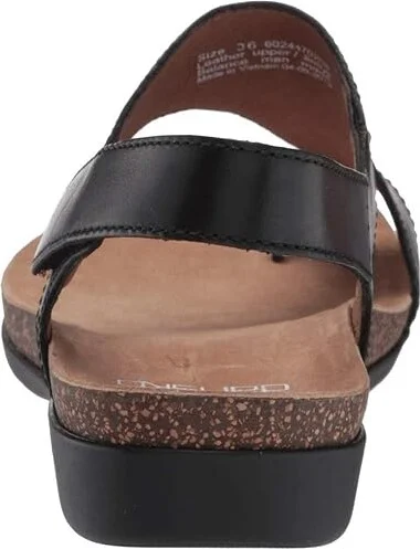 Dansko Reece Women's Sandals Black Waxy Burnished : EU 36 (US Women's 5.5-6) Regular, Suede - Image 5