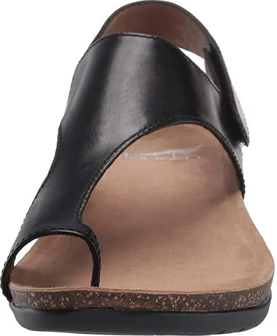 Dansko Reece Women's Sandals Black Waxy Burnished : EU 36 (US Women's 5.5-6) Regular, Suede - Image 6