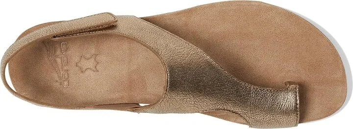 Dansko Reece Women's Sandals Bronze : EU 38 (US Women's 7.5-8) Regular, Suede - Image 2