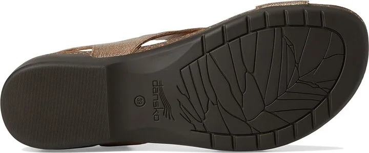 Dansko Reece Women's Sandals Bronze : EU 38 (US Women's 7.5-8) Regular, Suede - Image 3