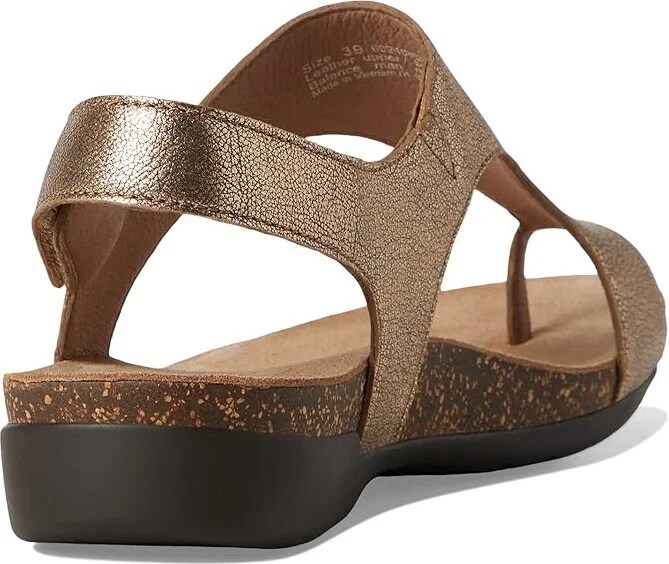 Dansko Reece Women's Sandals Bronze : EU 38 (US Women's 7.5-8) Regular, Suede - Image 4
