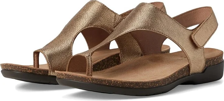 Dansko Reece Women's Sandals Bronze : EU 38 (US Women's 7.5-8) Regular, Suede