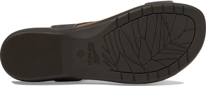 Dansko Reece Women's Sandals Pewter Metallic : EU 36 (US Women's 5.5-6) Regular, Suede - Image 3