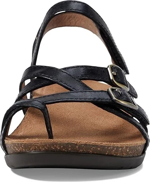 Dansko Roslyn Women's Shoes Black Waxy Burnished : EU 36 (US Women's 5.5-6) Regular - Image 2