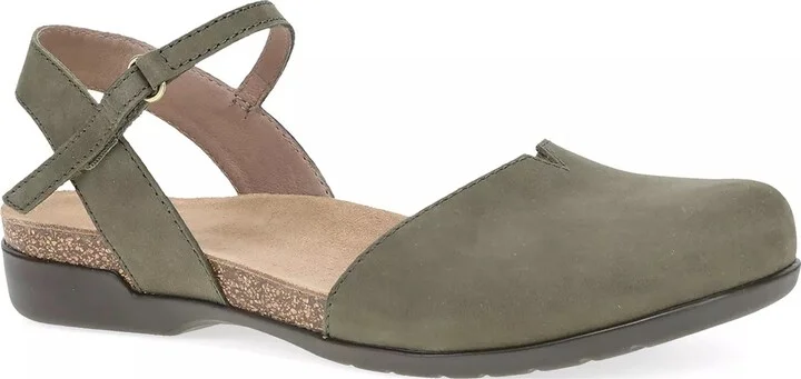 Dark Green Milled Nubuck