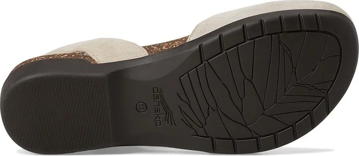 Dansko Rowan Women's Shoes Beige Sparkle Suede : EU 42 (US Women's 11.5-12) Regular, Nubuck/Leather - Image 3