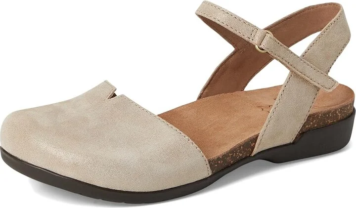 Dansko Rowan Women's Shoes Beige Sparkle Suede : EU 42 (US Women's 11.5-12) Regular, Nubuck/Leather - Image 5
