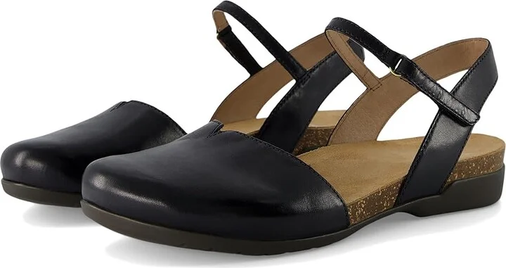 Dansko Rowan Women's Shoes Black Waxy Burnished : EU 41 (US Women's 10.5-11) Regular, Leather