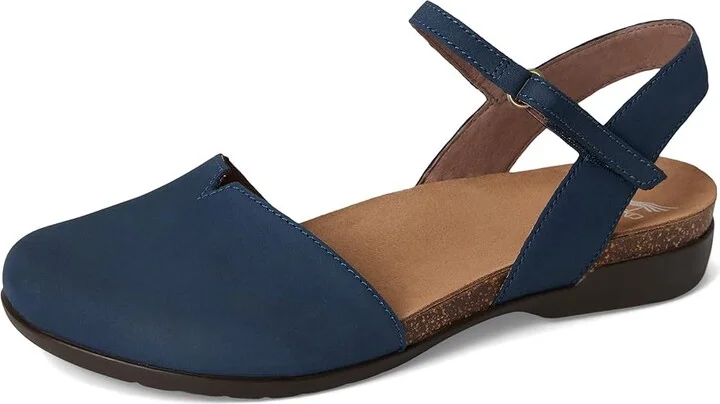 Dansko Rowan Women's Shoes Navy Milled Nubuck : EU 37 (US Women's 6.5-7) Regular, Nubuck/Leather - Image 5