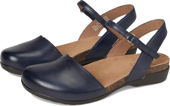 Dansko Rowan Women's Shoes Navy Waxy Burnished : EU 40 (US Women's 9.5-10) Regular, Nubuck/Leather