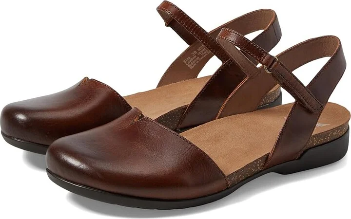 Dansko Rowan Women's Shoes Tan Waxy Burnished : EU 40 (US Women's 9.5-10) Regular, Leather