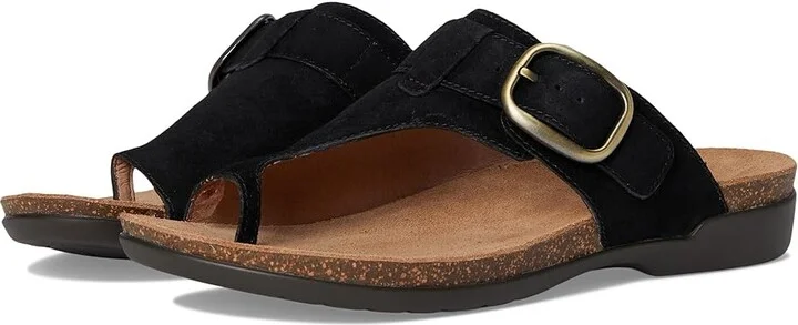 Dansko Rylee Women's Sandals Black : EU 37 (US Women's 6.5-7) Regular, Suede